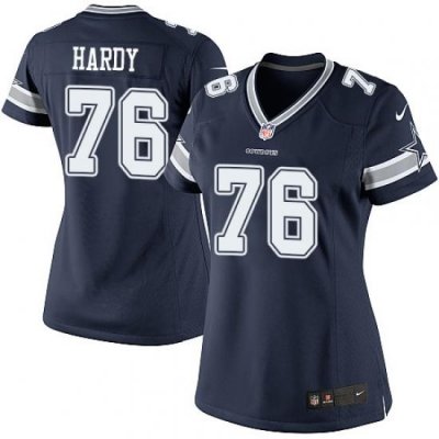 Womens Nike Dallas Cowboys #76 Greg Hardy Elite Navy Blue Team Color NFL Jersey