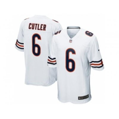 Nike Chicago Bears 6 Jay Cutler Game White NFL Jersey