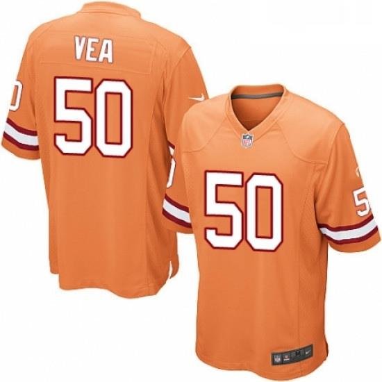 Mens Nike Tampa Bay Buccaneers 50 Vita Vea Limited Orange Glaze Alternate NFL Jersey