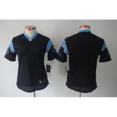 Women Nike Carolina Panthers Blank Black Color[Women Limited Jerseys]