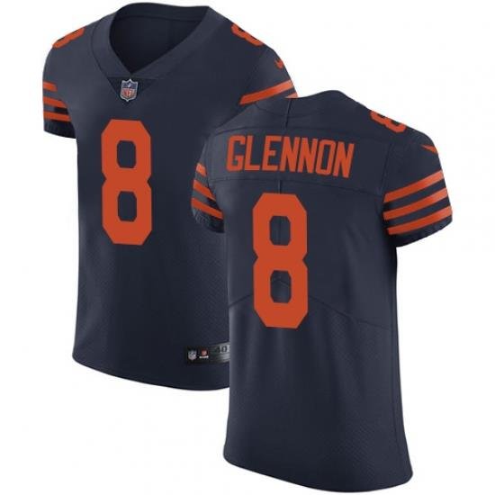 Nike Bears #8 Mike Glennon Navy Blue Alternate Mens Stitched NFL Vapor Untouchable Elite Jersey