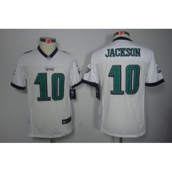 Nike Youth Philadelphia Eagles #10 Jackson White Color Limited Jerseys