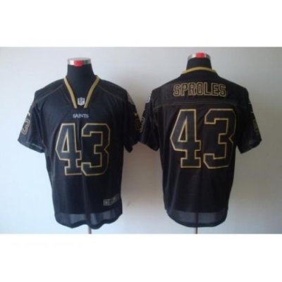 Nike NeW Orleans Saints 43 Darren Sproles Black Elite Lights Out NFL Jersey