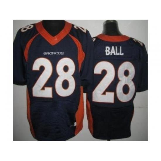 Nike Denver Broncos 28 Montee Ball Blue Elite NFL Jersey