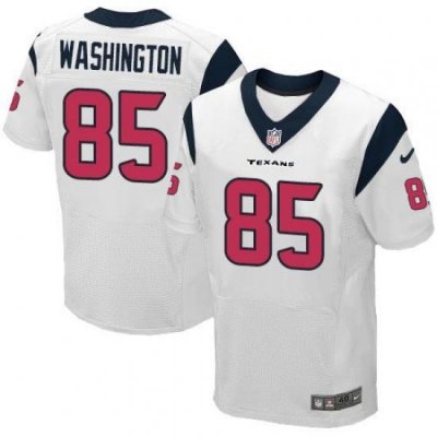 Nike Texans #85 Nate Washington White Mens Stitched NFL Elite Jersey