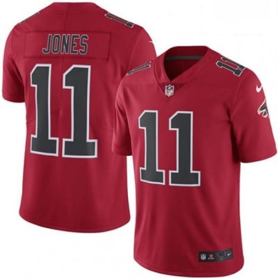 Men Nike Atlanta Falcons 11 Julio Jones Elite Red Rush Vapor Untouchable NFL Jersey