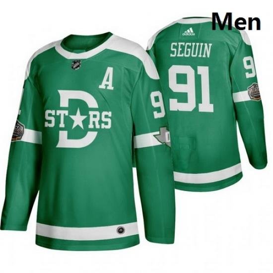 Stars 91 Tyler Seguin Green 2020 Winter Classic Adidas Jersey