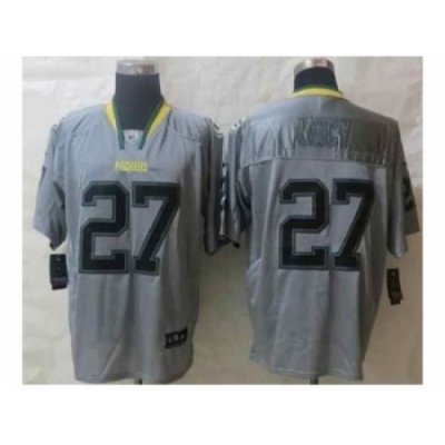 Nike Green Bay Packers 27 Eddie Lacy Grey Elite lights out NFL Jersey