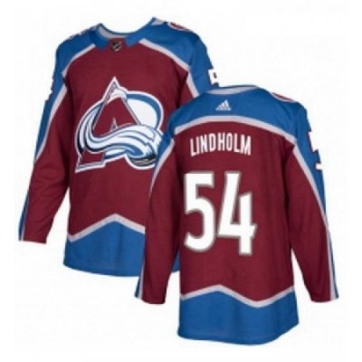 Youth Adidas Colorado Avalanche 54 Anton Lindholm Authentic Burgundy Red Home NHL Jersey