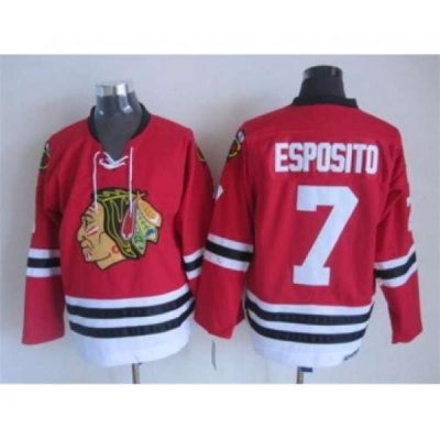 nhl jerseys chicago blackhawks 7 esposito red[m&n][esposito]