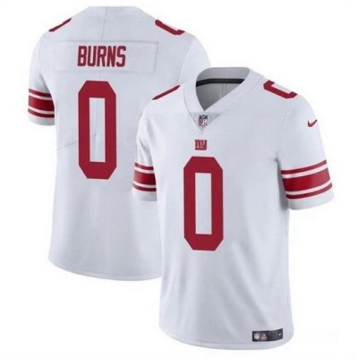 Men New York Giants 0 Brian Burns White Vapor Untouchable Limited Stitched Jersey