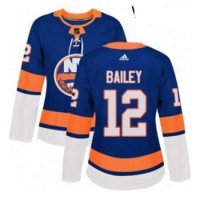 Womens Adidas New York Islanders 12 Josh Bailey Premier Royal Blue Home NHL Jersey