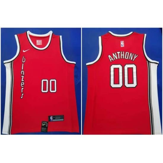 Blazers 00 Carmelo Anthony Red 2019 20 Nike Swingman Jersey