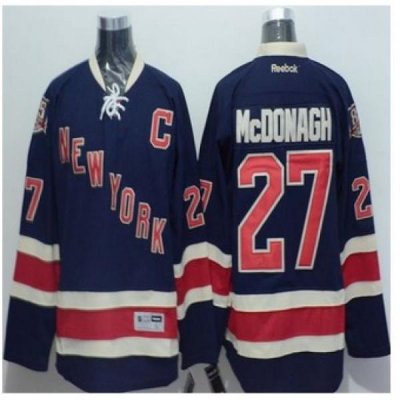 New York Rangers #27 Ryan McDonagh Navy Blue Stitched NHL Jersey