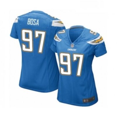 Womens Los Angeles Chargers 97 Joey Bosa Game Electric Blue Alternate Football Jersey