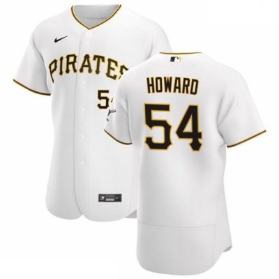 Pittsburgh Pirates 54 Sam HoWard Men Nike White Home 2020 Authentic Player MLB Jersey