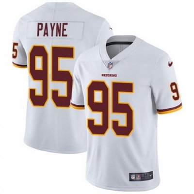 Nike Redskins #95 Da Ron Payne White Youth Stitched NFL Vapor Untouchable Limited Jersey