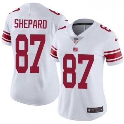 Womens Nike New York Giants 87 Sterling Shepard White Vapor Untouchable Limited Player NFL Jersey