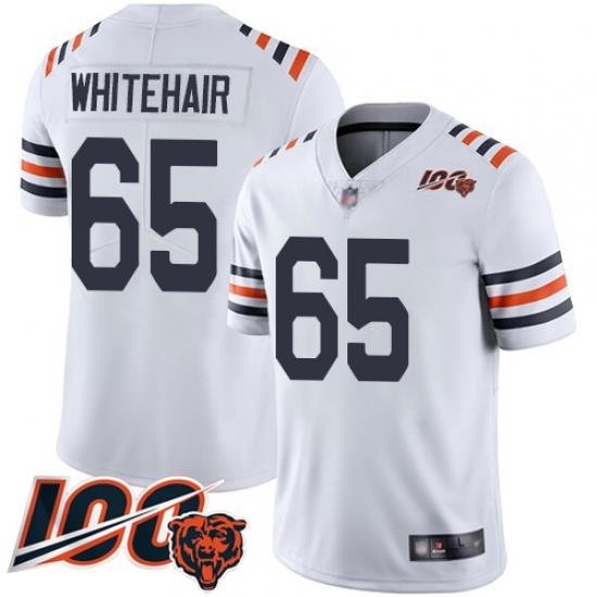 Youth Chicago Bears 65 Cody Whitehair White 100th Season Limited Football Jersey