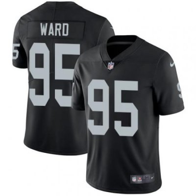 Nike Raiders #95 Jihad Ward Black Team Color Mens Stitched NFL Vapor Untouchable Limited Jersey