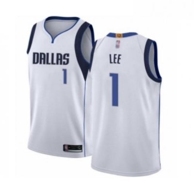 Womens Dallas Mavericks 1 Courtney Lee Swingman White Basketball Jersey Association Edition