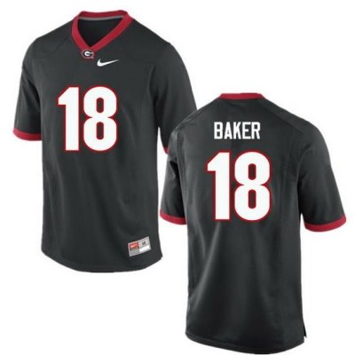 Men Georgia Bulldogs #18 Deandre Baker College Football Jerseys-Black