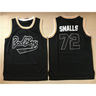 Bad Boy 72 Biggie Smalls Black Movie Basketball Jersey