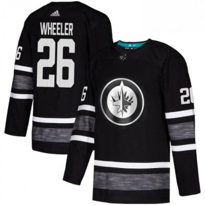 Mens Adidas Winnipeg Jets 26 Blake Wheeler Black 2019 All Star Game Parley Authentic Stitched NHL Jersey