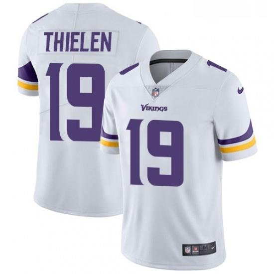 Youth Nike Minnesota Vikings 19 Adam Thielen White Vapor Untouchable Limited Player NFL Jersey