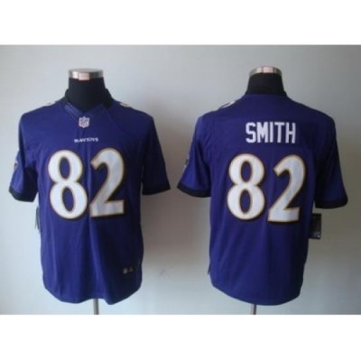 Nike Baltimore Ravens 82 Torrey Smith Purple Limited NFL Jersey