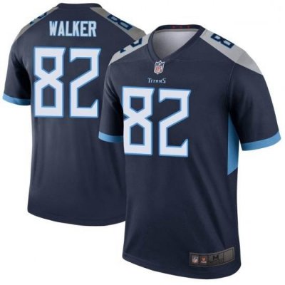 Men Tennessee Titans 82 Delanie Walker Legend Navy Limited Jersey