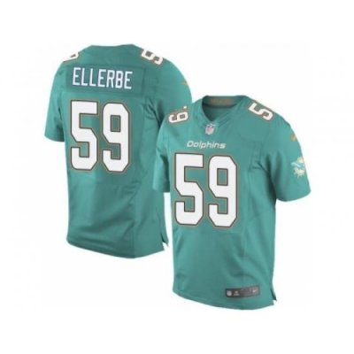 Nike Miami Dolphins 59 Dannell Ellerbe Elite Green Team NFL Jersey