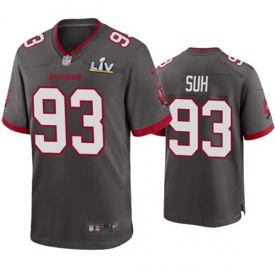 Men Ndamukong Suh Buccaneers Pewter Super Bowl Lv Game Jersey