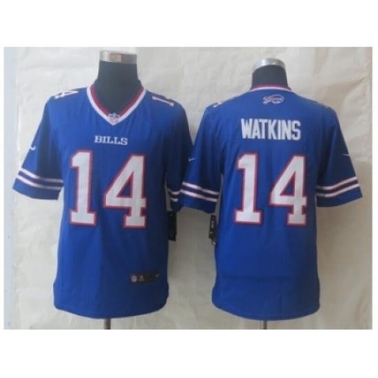 Nike Buffalo Bills 14 Sammy Watkins blue Limited NFL Jersey