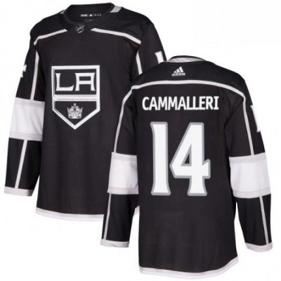 Mens Adidas Los Angeles Kings 14 Mike Cammalleri Premier Black Home NHL Jersey