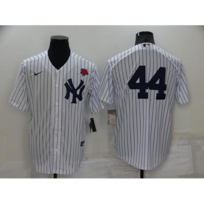 Men New York Yankees 44 Reggie Jackson White Cool Base Stitched Baseball Jersey