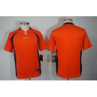 Youth Nike Denver Broncos Blank Orange Color[Youth Limited Jerseys]