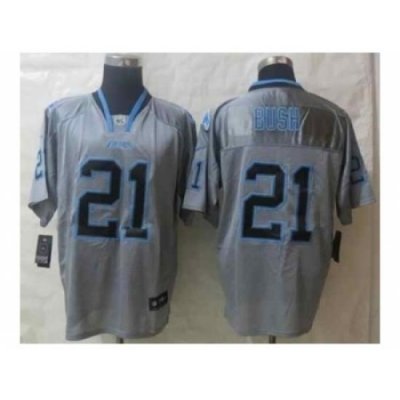 Nike Detroit Lions 21 Reggie Bush grey Elite lights out NFL Jersey