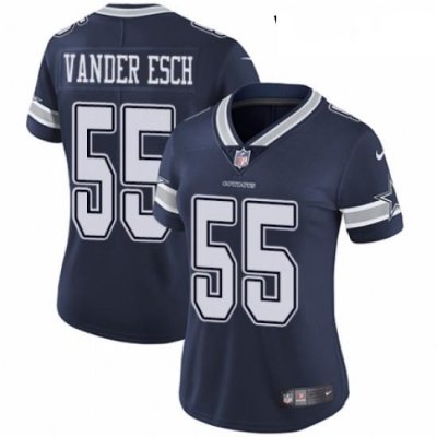 Womens Nike Dallas CoWboys 55 Leighton Vander Esch Navy Blue Team Color Vapor Untouchable Elite Player NFL Jersey