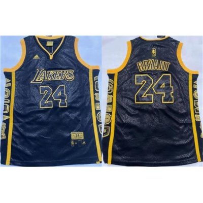 Men Los Angeles Lakers 24 Kobe Bryant Black Stitched Basketball Jersey