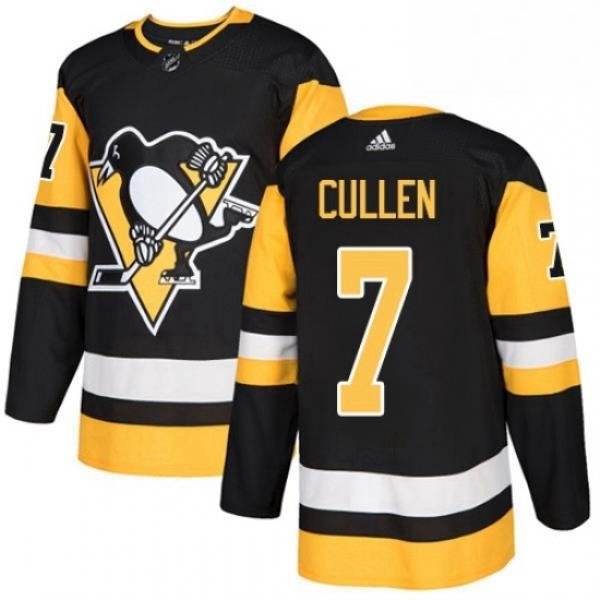 Mens Adidas Pittsburgh Penguins 7 Matt Cullen Premier Black Home NHL Jersey