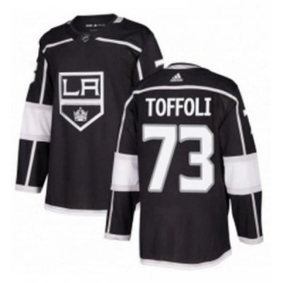 Mens Adidas Los Angeles Kings 73 Tyler Toffoli Authentic Black Home NHL Jersey