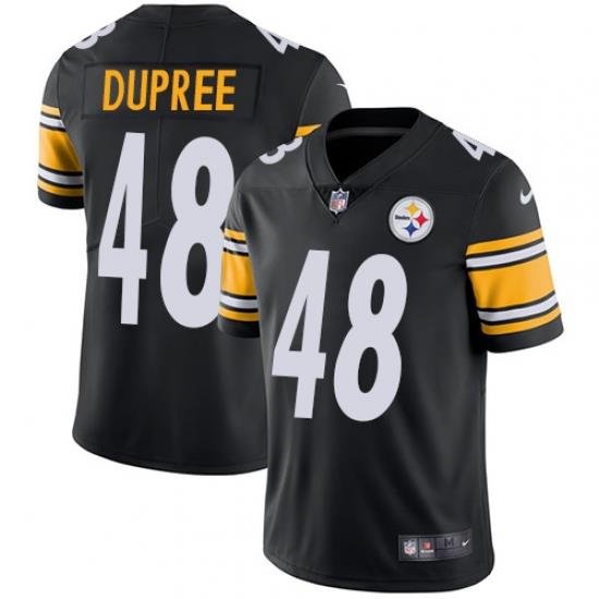 Nike Steelers #48 Bud Dupree Black Team Color Mens Stitched NFL Vapor Untouchable Limited Jersey