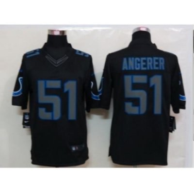 Nike Indianapolis Colts 51 Pat Angerer Black Limited Impact NFL Jersey