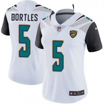 Womens Nike Jacksonville Jaguars 5 Blake Bortles White Vapor Untouchable Limited Player NFL Jersey