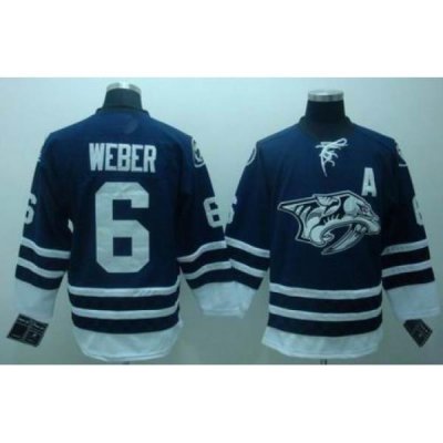 RBK Nashville Predators 6# WEBER Premier BLUE Jersey