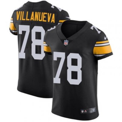 Nike Steelers #78 Alejandro Villanueva Black Alternate Mens Stitched NFL Vapor Untouchable Elite Jersey