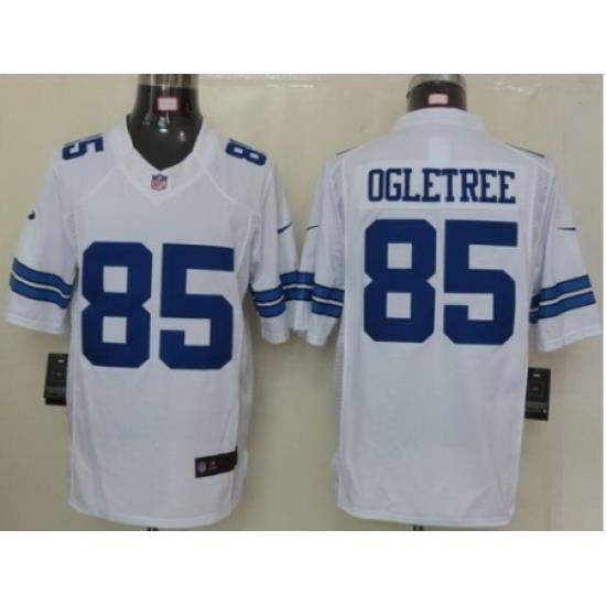 Nike Dallas CoWboys 85 Kevin Ogletree White LIMITED NFL Jersey