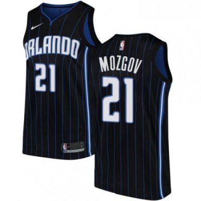 Youth Nike Orlando Magic 21 Timofey Mozgov Swingman Black NBA Jersey Statement Edition