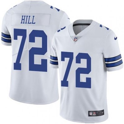 Nike Dallas Cowboys 72 Trysten Hill White Men Stitched NFL Vapor Untouchable Limited Jersey